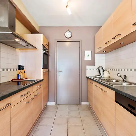 Bright With 2 Terraces In De Panne