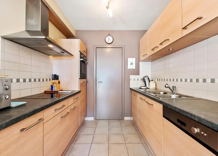 Bright With 2 Terraces In De Panne